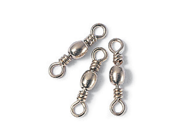 Sølvkroken Svivel - 10pk Rustfri - Blank -  Nr 2 